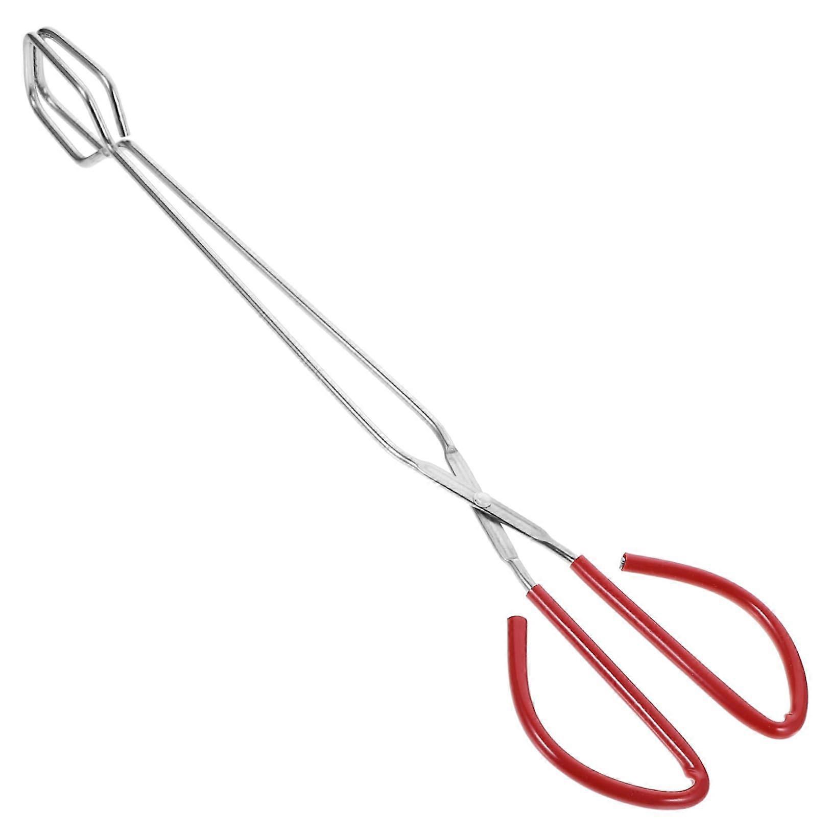 Stainless Steel Grill Tongs for BBQ Cooking with Extra Long Handle and Non-Slip Grip for Easy Handling