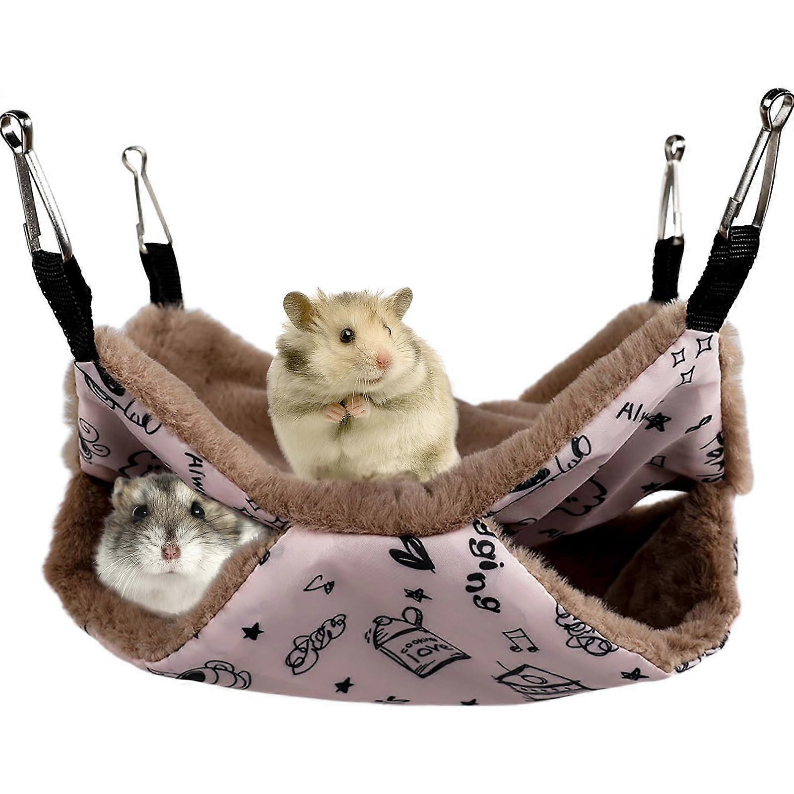 Double layer hammock sleeping bag for small pets, 13.39"x13.39"