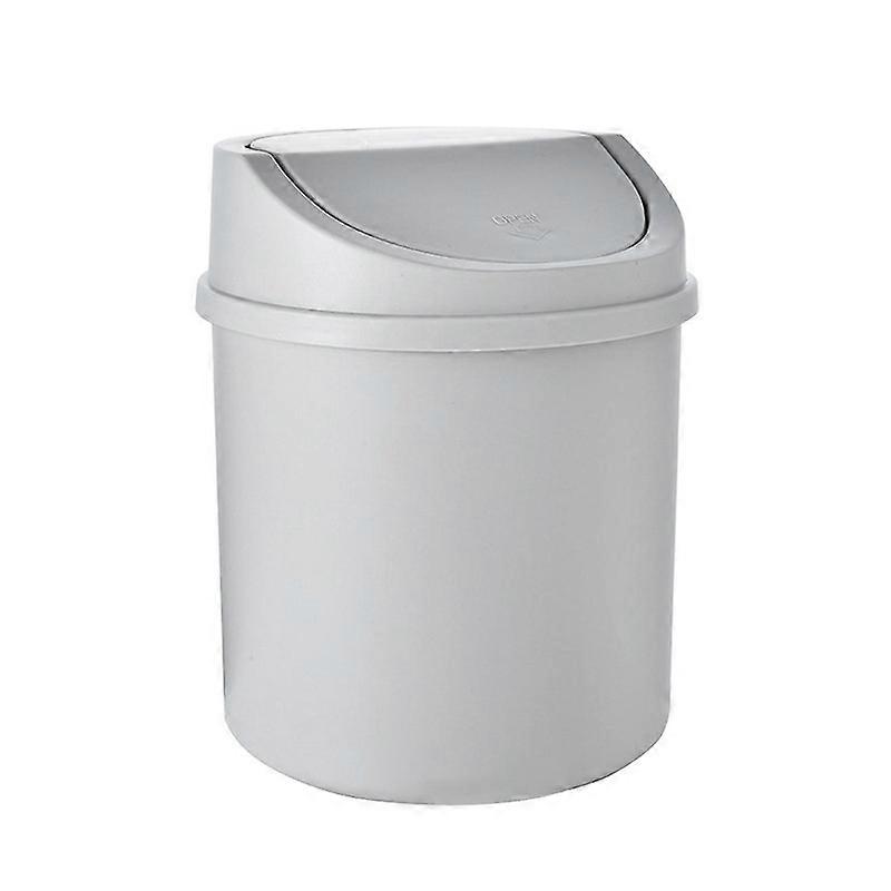 Mini Trash Can Reusable Space Saving PP Plastic Cylindrical Tiny Garbage Can for DesktopP20211224625