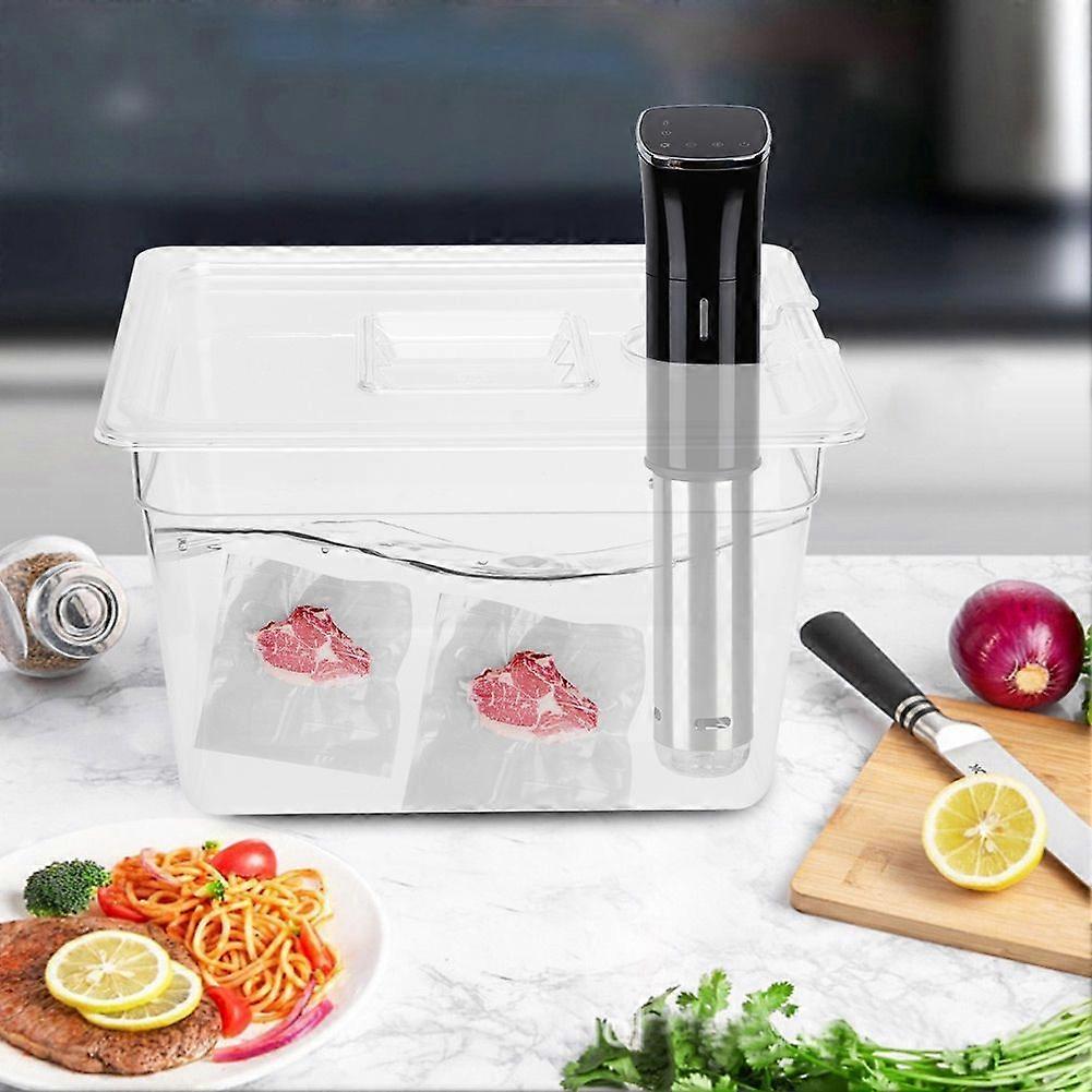 11L Collapsible Hinged Sous Vide Container with Lid for Sous Vide Circulator Culinary Precision Cooker