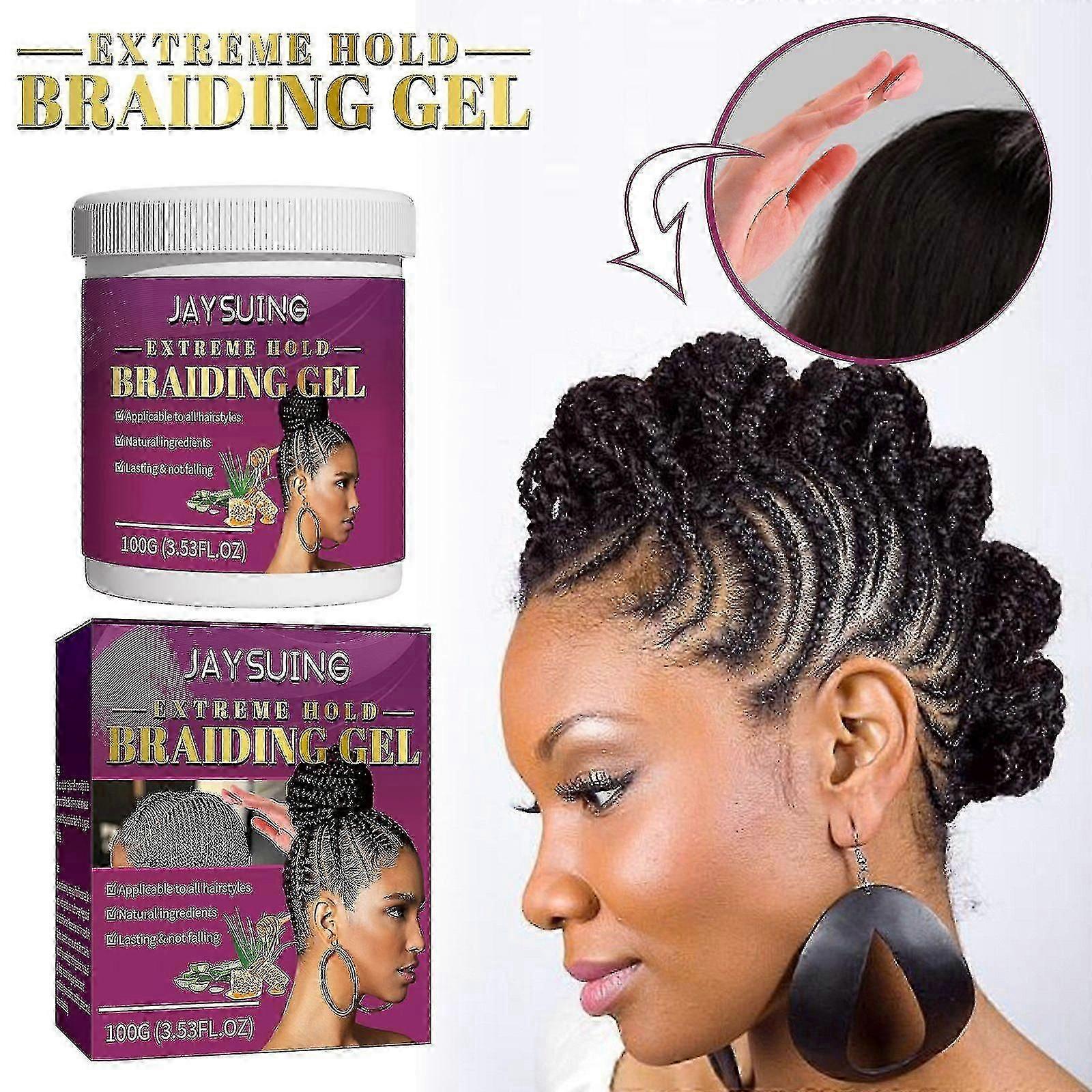 Jaysuing Dreadlock Styling Gel Dreadlock Vorbeugen Fallen, Reduzieren von Haarschäden, Feuchtigkeitsspendendes Styling Glänzendes Haarwachs BF |