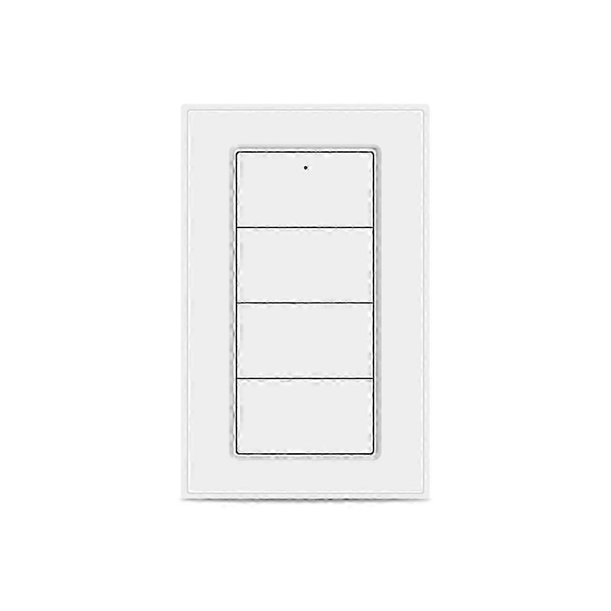 Tuya Zigbee Wireless 4-Gang Scene Switch Smart Life App Control, Battery Powered Portable Scene Push Button Switch