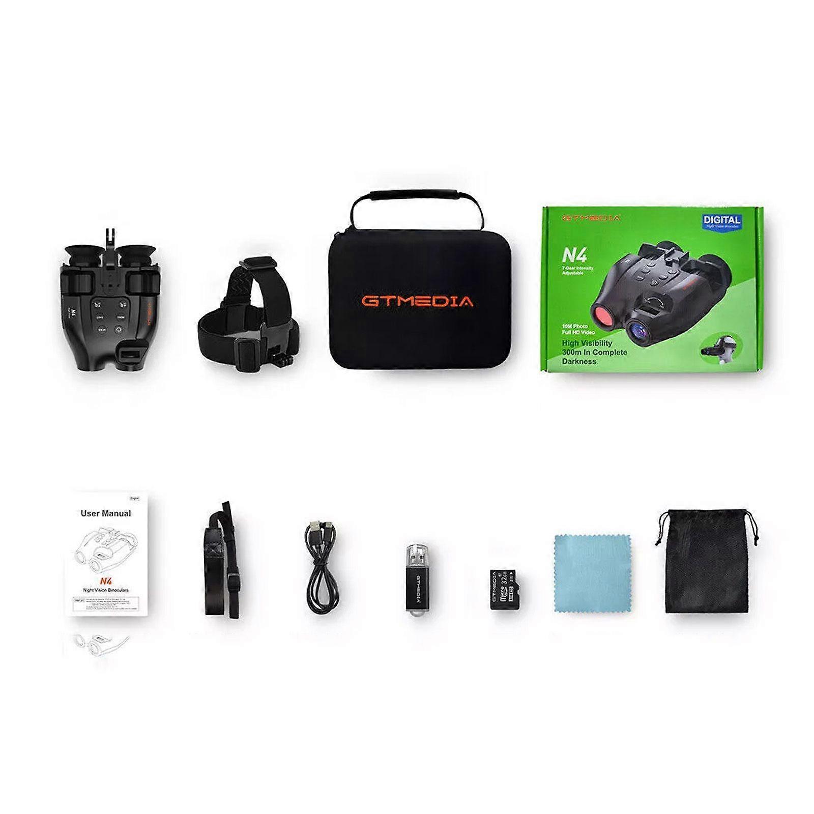 Night Vision Briller Hjelm & Hodemontert Kikkert Digital Infrarød GogglesYK