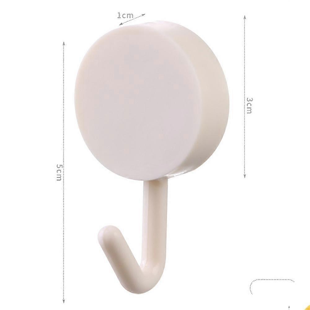 Hook Cute Solid Color Wall Hanging Kitchen Decorative Adhesive 5PCS No Punching Circular Hook Small Hook
