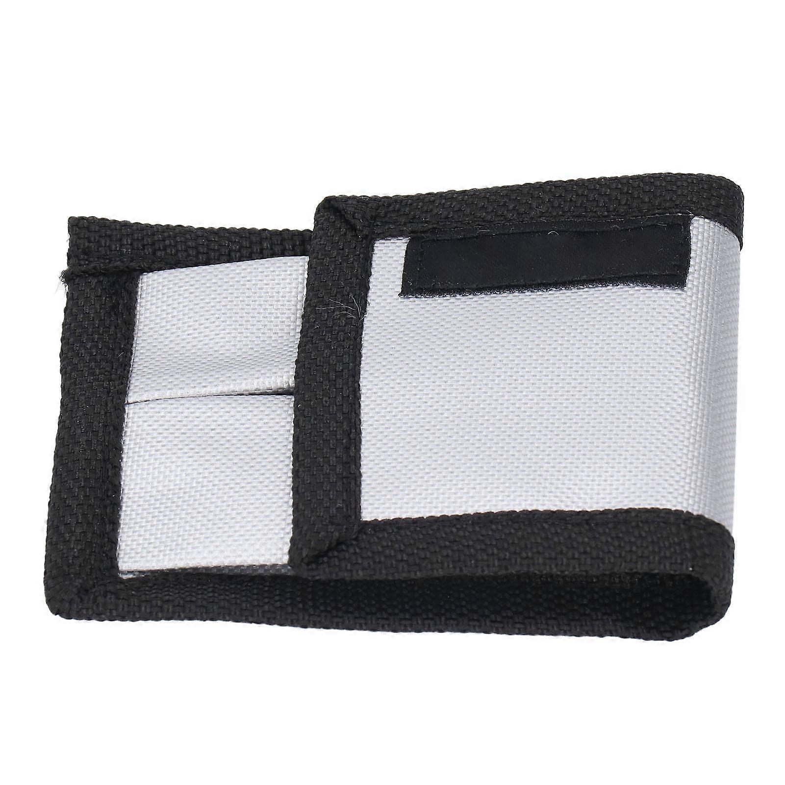 Battery Pouch Case Holds 2 Batteries Splash Proof Flame Retardant Battery Storage Bag Carrying Case with Back Hook and Loop Fastener 