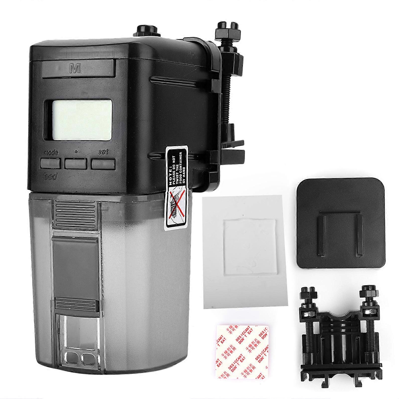 Automatic Adjustable Fish Feeder with LCD Display and 24-Hour Timer