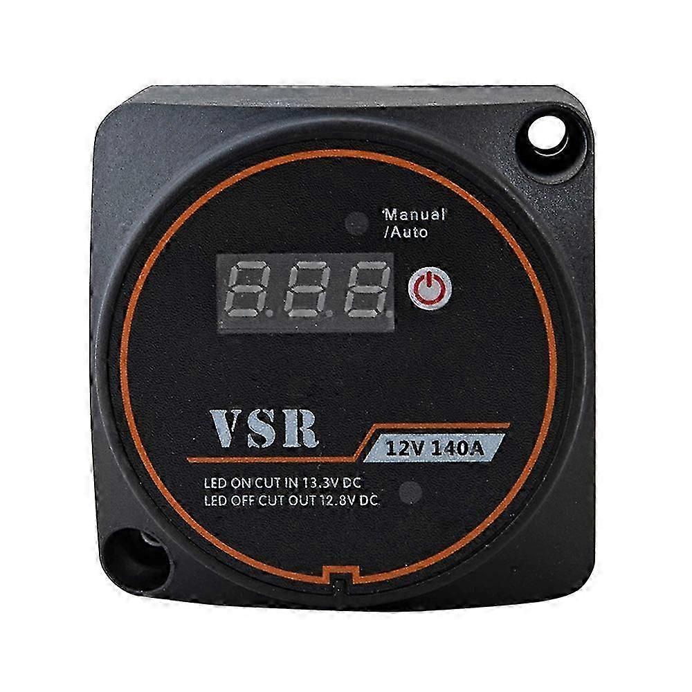 Digital Display 12V 140A Dual Battery Smart Isolator Voltage Relay Battery Isolator for ATV, UTV, B