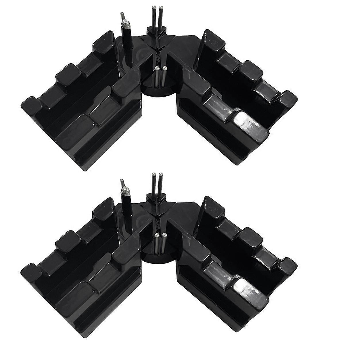 2pcs Black 2-in-1 Function Bevel Cutting Frame with Scale for Precision Cutting