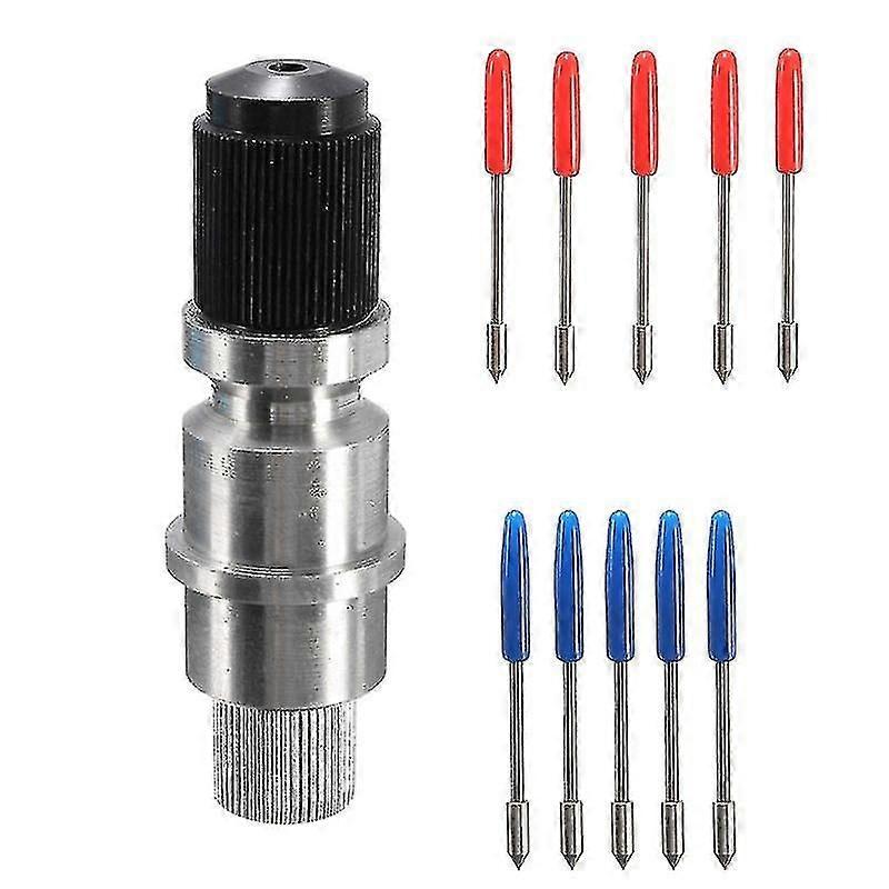 Cb09 Cb09uBlade Holder Base With 10pcs Graphtec Blade Vinyl Cutter Plotter Cutting Blades 45/ 60 Degree