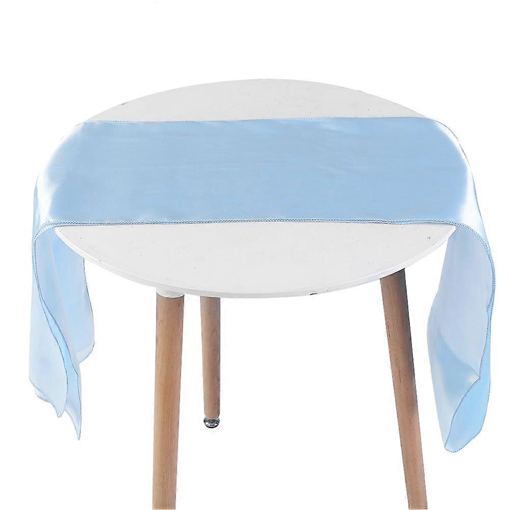 30*275cm Table Runner Wedding Party Banquet Table Decoration Runner Light Blue