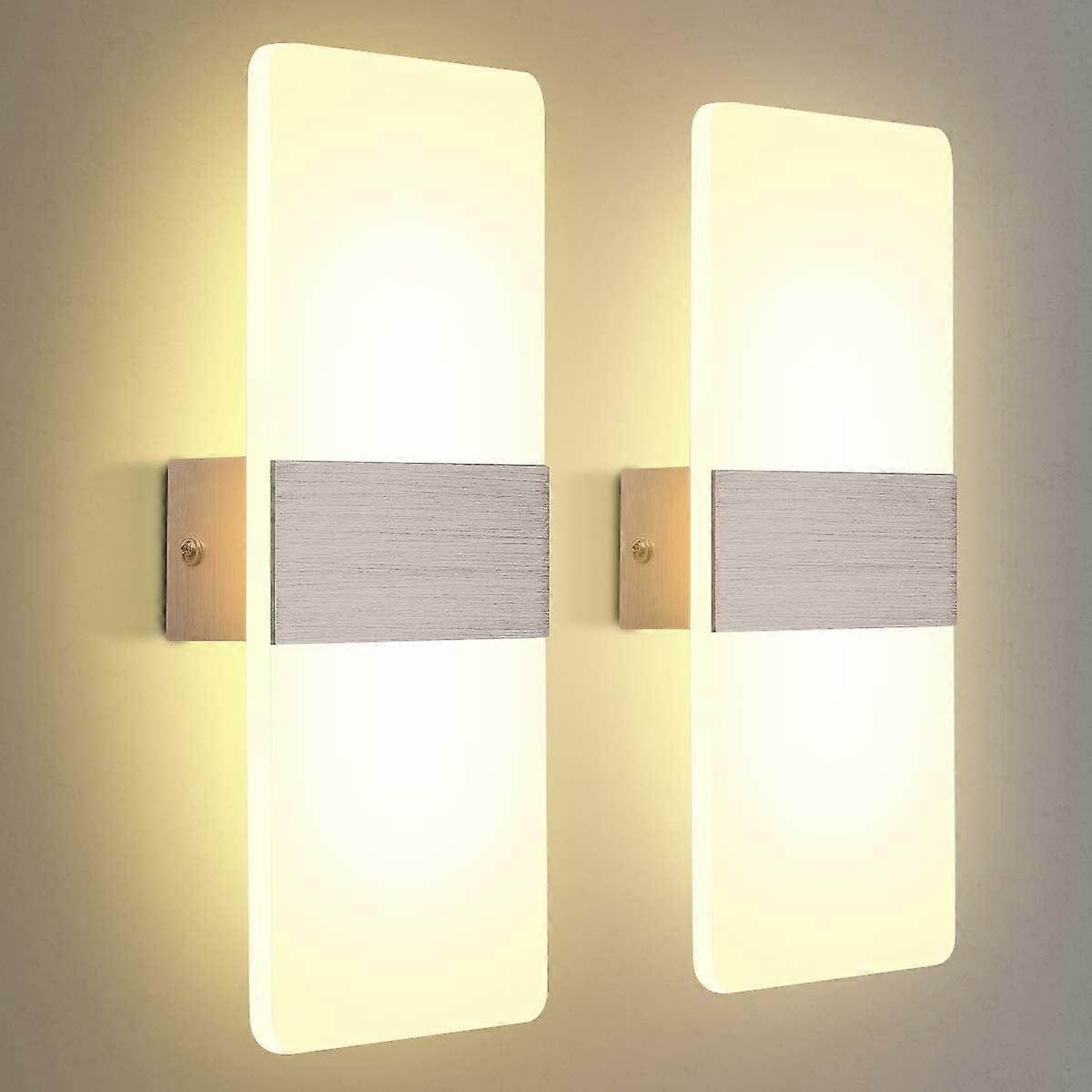 Adjustable Color Temperature Wall Sconce, Indoor LED With Rust Resistance And Smart Memory Function For Living Room Hallway Entryway (2 Packs, Warm