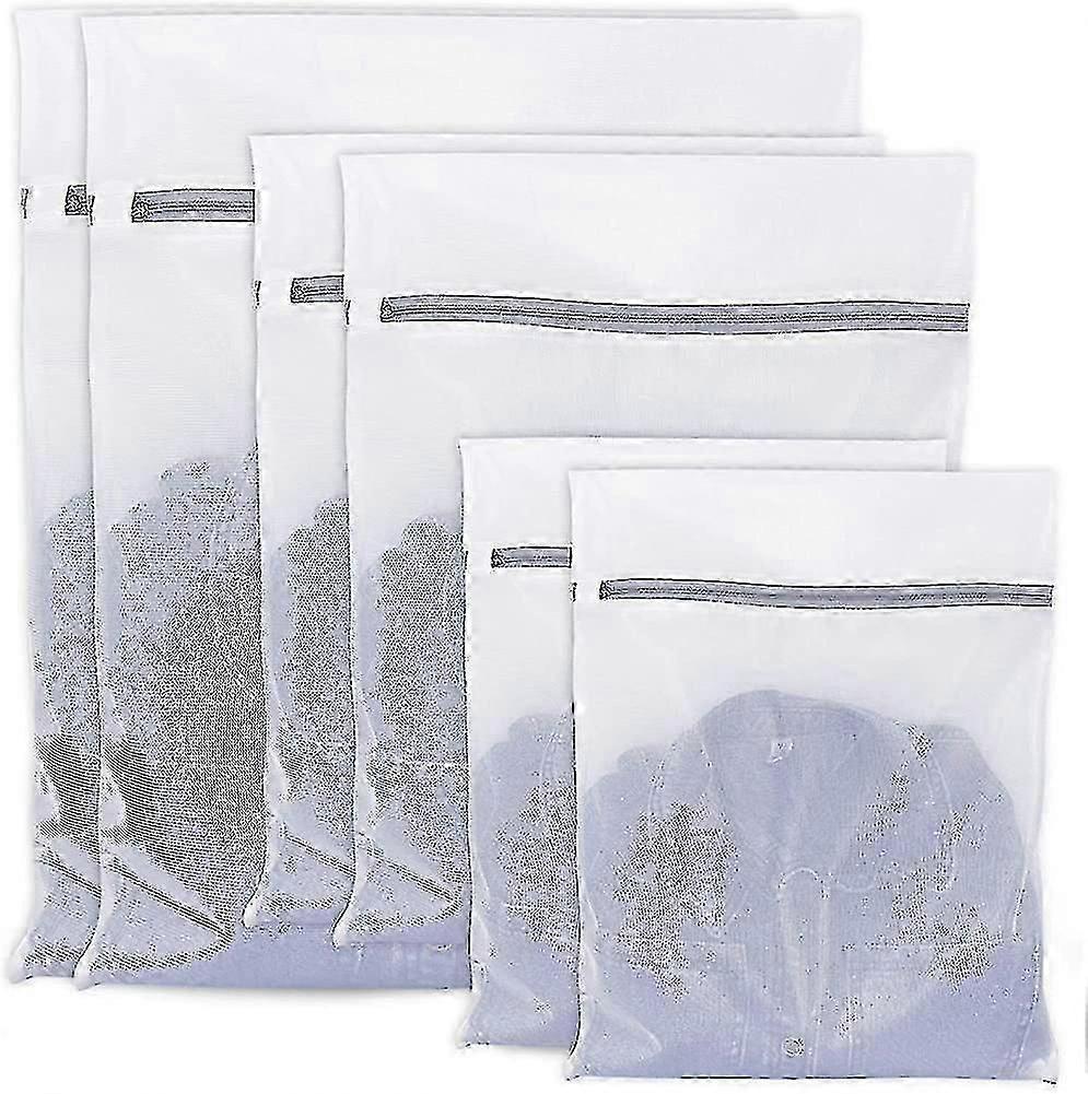 Mesh Laundry Bag For Wahshing Machine 6pcs Laundry Bags For Delicates With Zip A