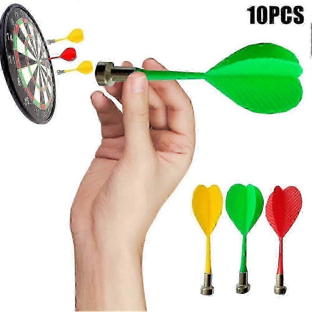 10 Pcs Replacement Magnetic Darts Plastic Wing Dart for Magnet Dartboard Target Game Toys