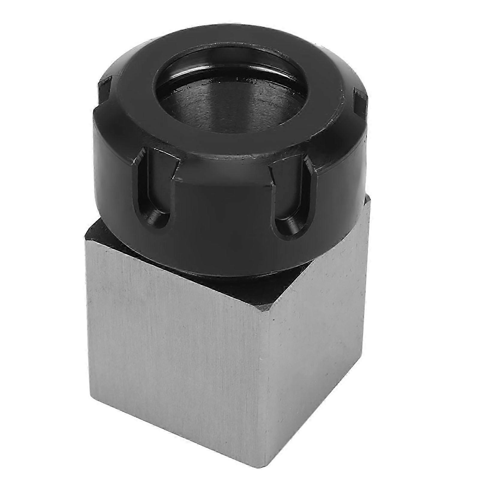 Bloc de mandrin à pince carrée en acier au carbone argenté porte-outil de tour CNC de haute précisionER40
