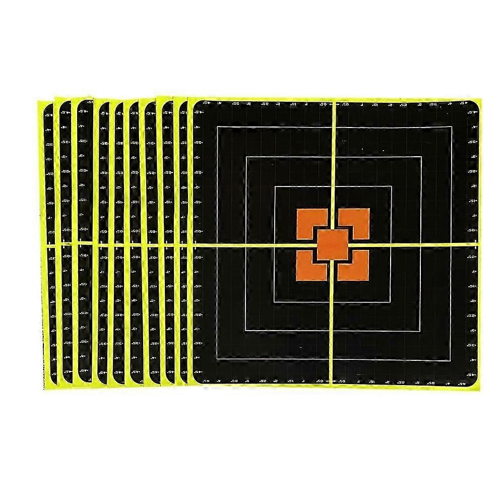 10Pcs Target Stickers 10-Inch Adhesive Reactivity Targets Practice Hunting Training