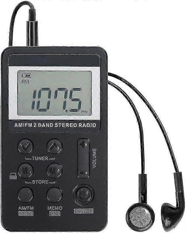 Nieuwe persoonlijke am / fm pocket radio draagbare vr-robot, mini digitale tuning walkman radio, met oplaadbare batter