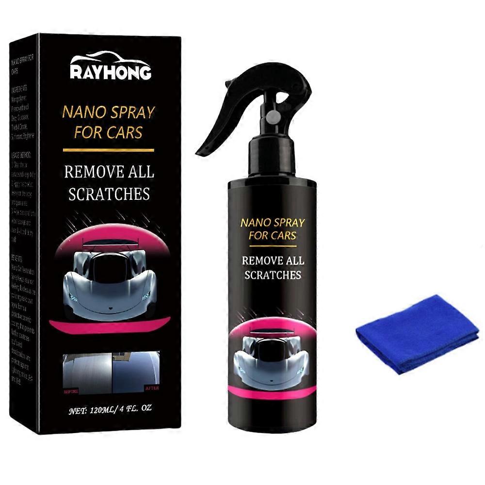 120ml Voiture Scratch Réparation Rapide Nano Spray,Spray Agent De Renouvellement Multifonctionnel