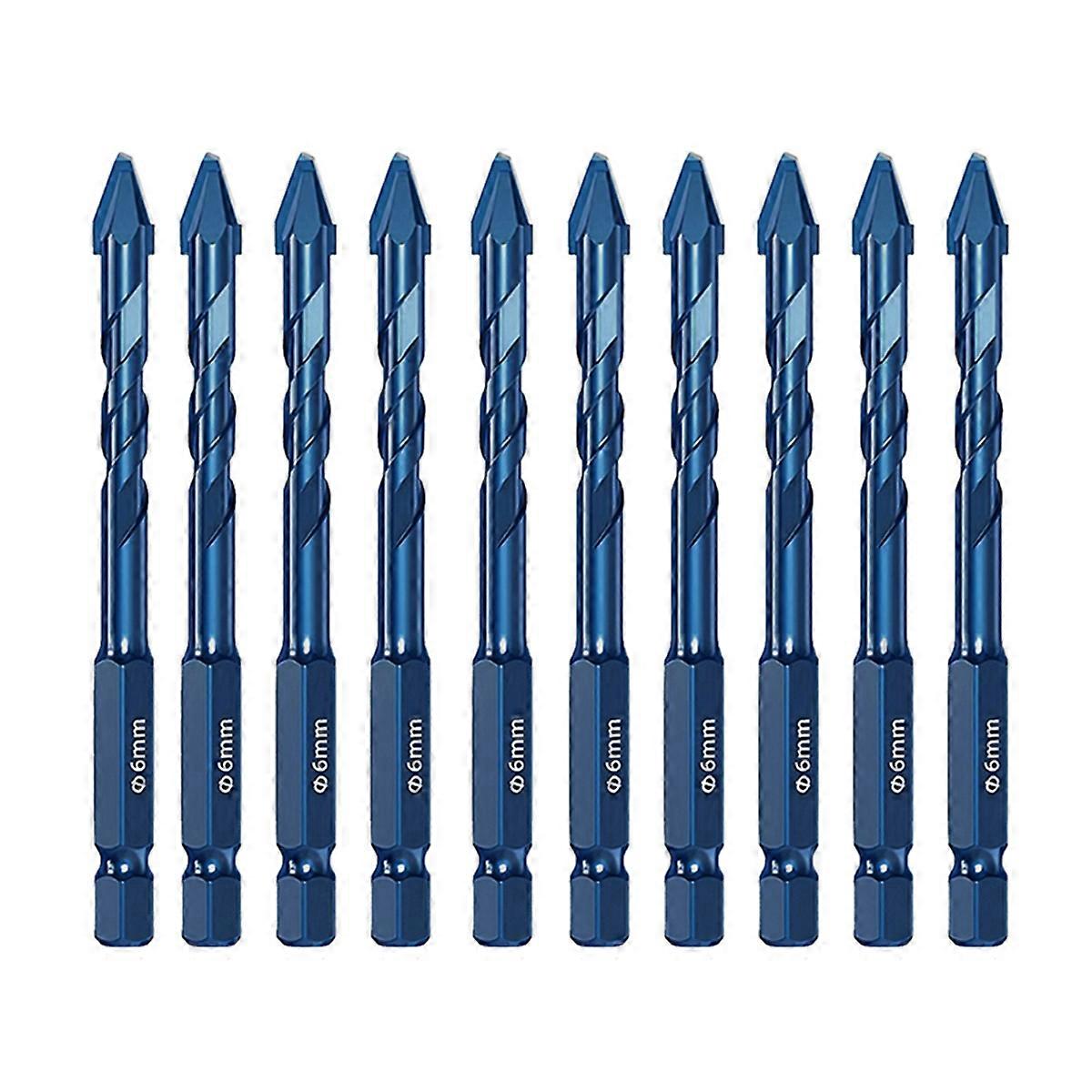 10Pcs High Hardness Eccentric Drill Precision Drilling 6mm