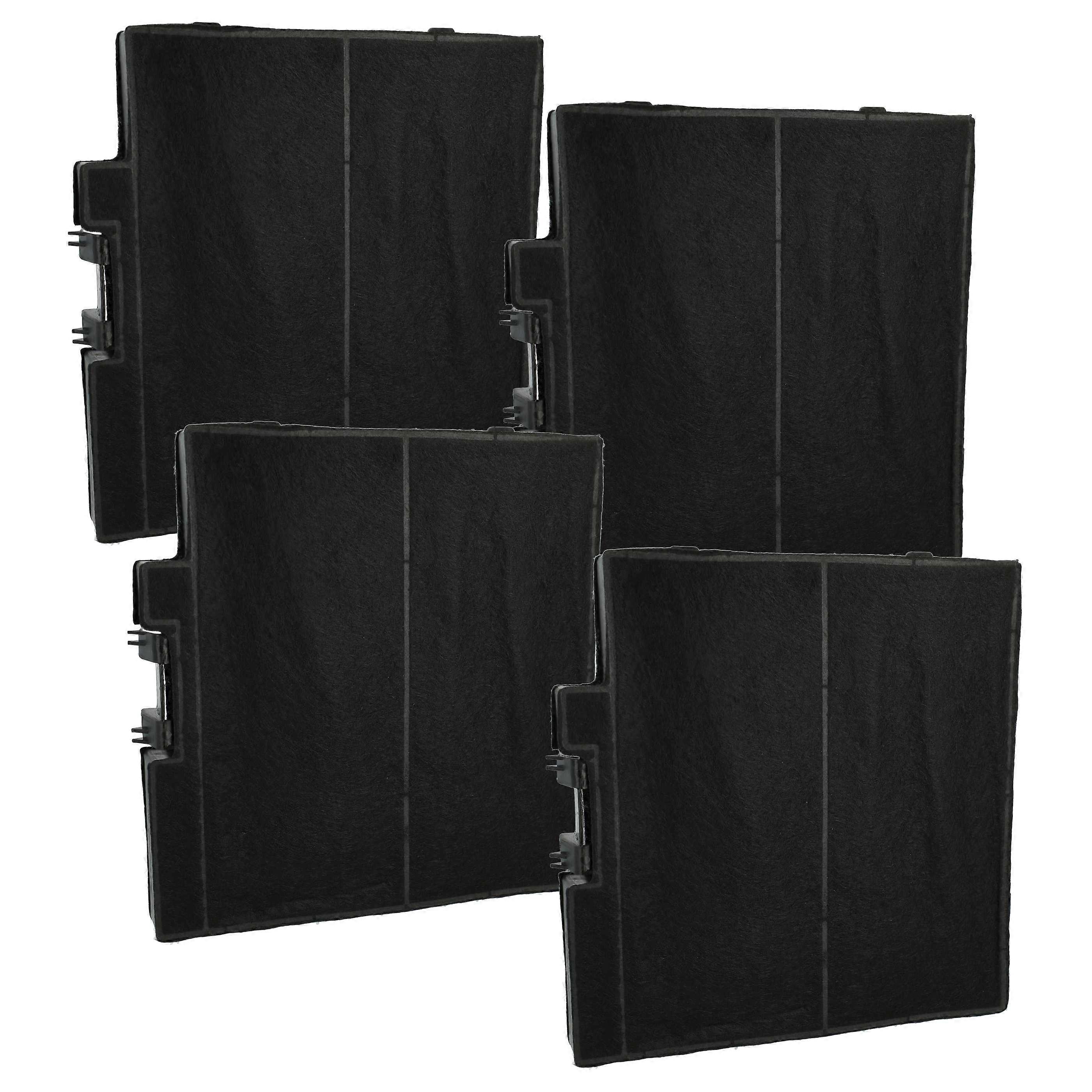 vhbw 4x Aktivkohlefilter kompatibel mit Neff D64BBC0N0/01, D64BBCON0, D64BBC0N0, D64GBC0N0B/01, D64BBE1N0, D64BHM1N0B/01 Dunstabzugshaube
