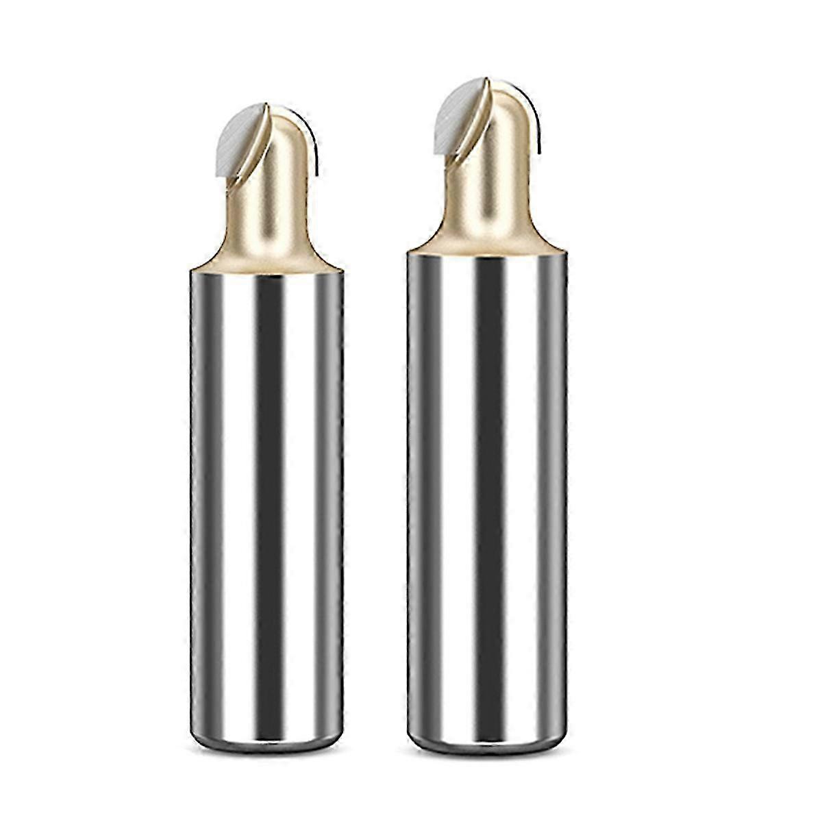 2PCS 1/2x1/4inch 1/2x1/2inch Ball Nose Router Bit Round Milling Cutter for Wood CNC Radius Core Box Edition 0627