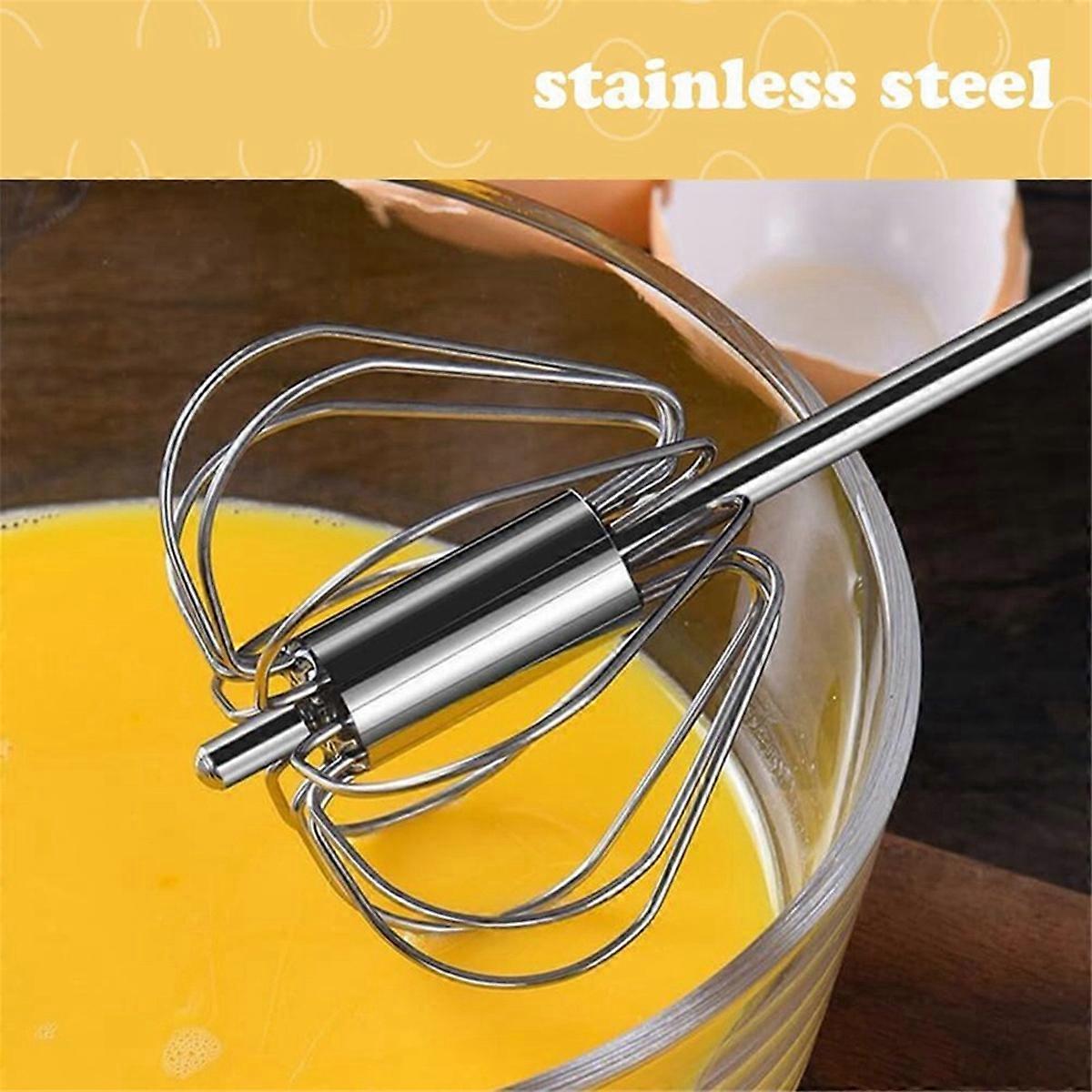 Stainless Steel Semi-Automatic Whisk,for Blending, Whisking