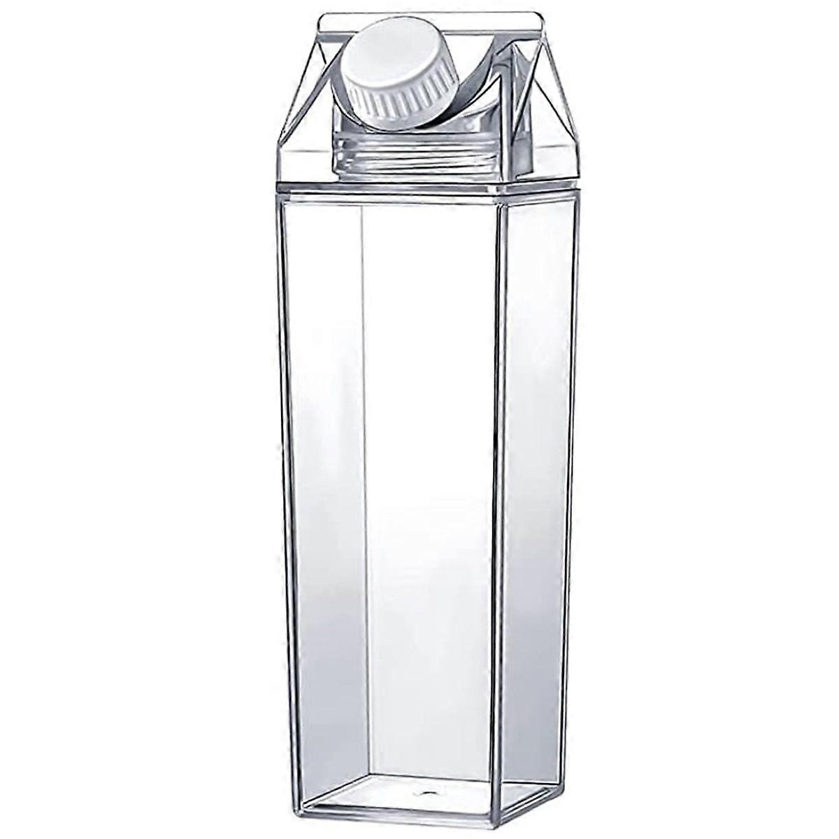 New Portable Transparent Plastic Water Bottle for Juice Tea Milk 500ml/1000ml Leakproof Drinking Cup BPA Free