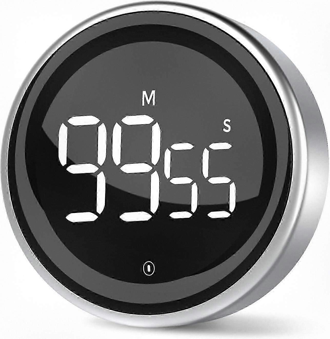 Digital Magnetic Kitchen Timer with 99-Minute Countdown, Easy Rotary Button Control, Ideal for Cooking