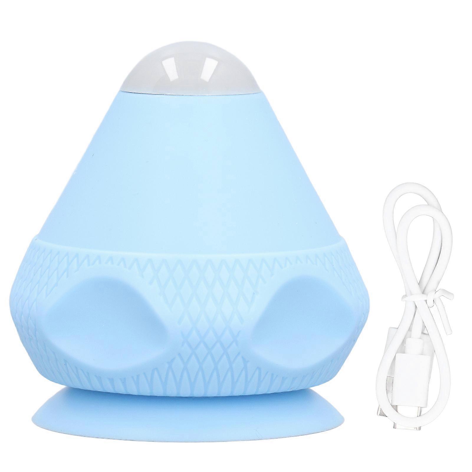 Mountable Massage Ball Suction Cup Wall Massage Tool Vibration Heated Back Massager for Trigger Point Deep Tissue Neck Fascia Relaxation Blue