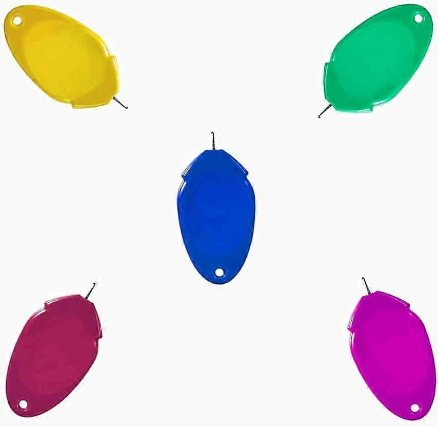 5 Pcs Needle Threaders, Plastic DIY Threader, Plastic Needle Threaders for Sewing, Cross Stitch Needle Threaders, Thread Sewing Needle Threader, for H