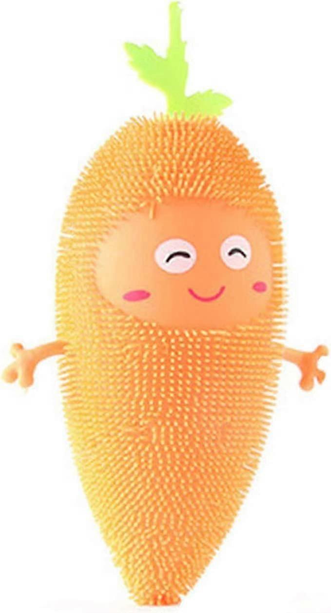 Carrot Squeeze Toy,Highly Simulated Solid Color Luminous Carrot Shape Squeeze Toys for Children - Random Color.