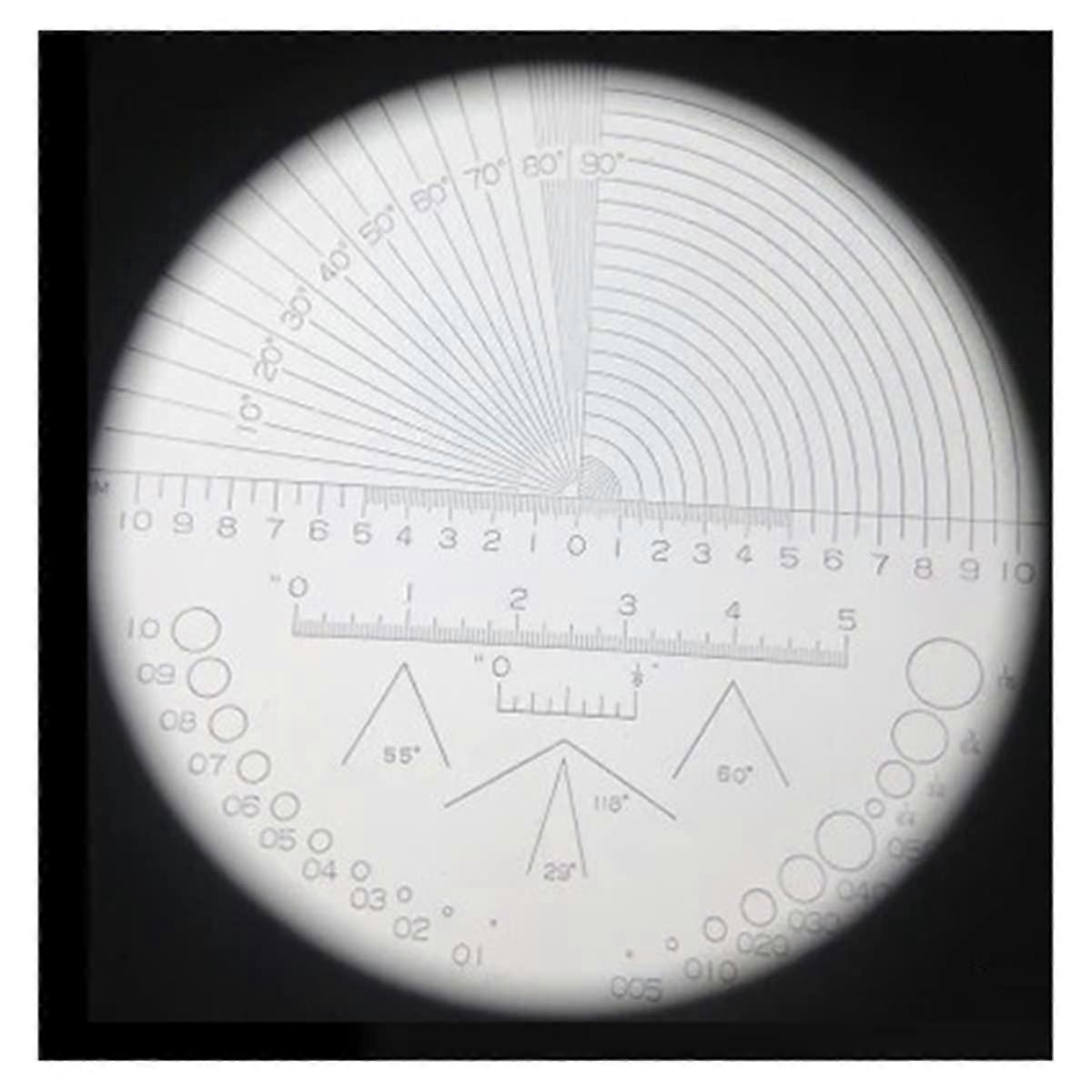 Microscope Kit 10X Pocket Cylinder Magnifying Glass With Scale Metal Body Optical Glass Lens Microscope Lens Adapters Color A