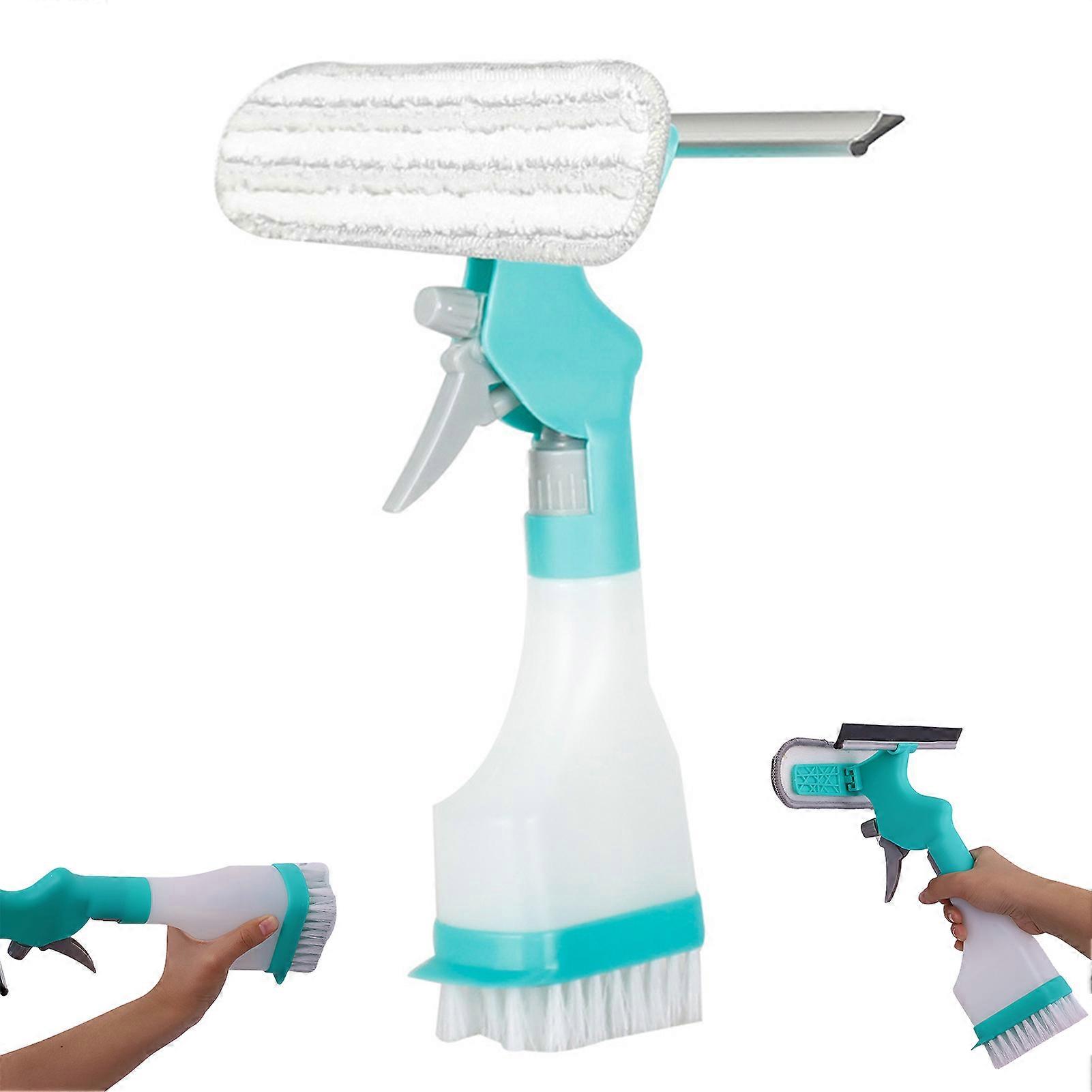 4 in 1 Window Mesh Screen Cleaner Bathroom Clean Brush with Handle