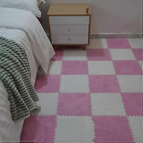 Interlocking Carpet Plush Interlocking Foam Floor Mats, 20 Plush Foam Floor Mats, Bedroom