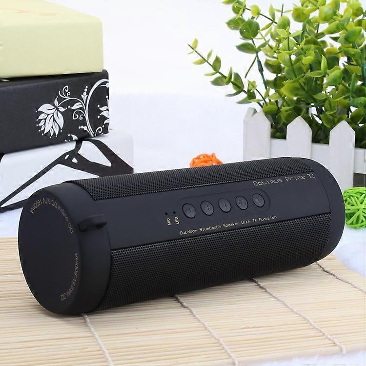 T2 Car Cylindrical Small Speaker with Flashlight Desktop Bluetooth 4.0 Wireless Speaker
