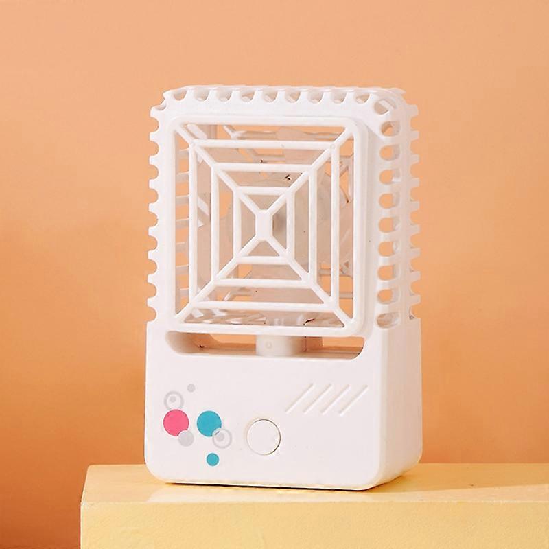 820 Mini Desktop USB Charging Fan Handheld Portable Dormitory Square Small Fan