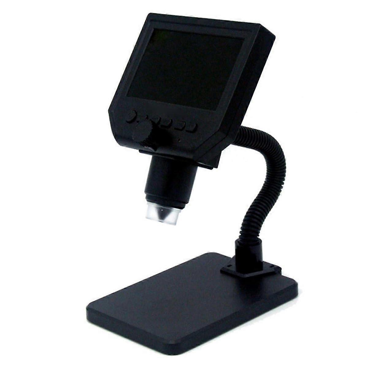 Lab Microscope Accessories 600X USB Electronic Microscope LCD Digital Microscope Video Camera 4.3 Inch LED Lights(G600 gooseneck Style)
