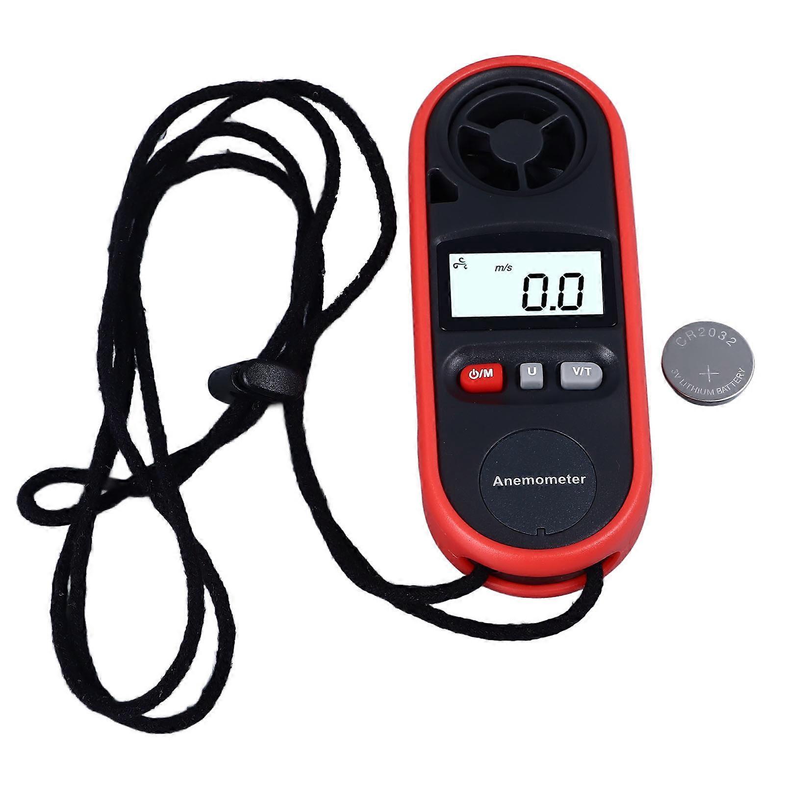 Anemometer Handheld Digital Wind Speed Meter Gauge Air Flow Tester for House HVAC 14℉‑113℉ Temperature