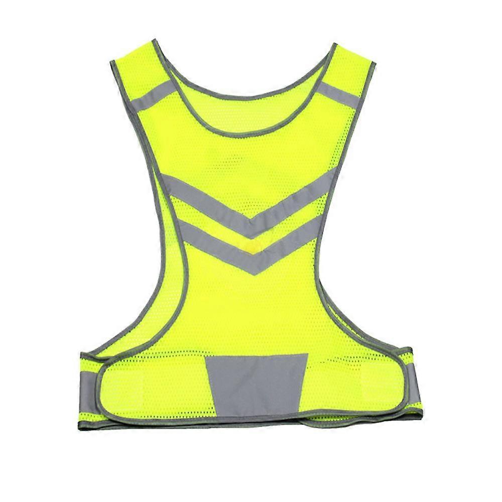 High Visibility Adjustable Reflective Security Vests Breathable Running Security