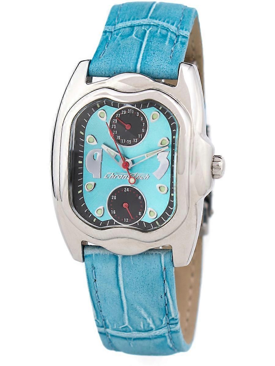 Chronotech Blå Äkta Läder CT7220L-04 Damklocka