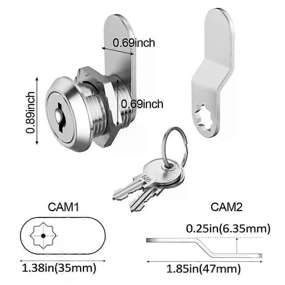 Camper Push Lock Alloy RV Caravan Boat Motor Car Home Cabinet Drawer Latch Button Locks For Furniture Hardware Accessories