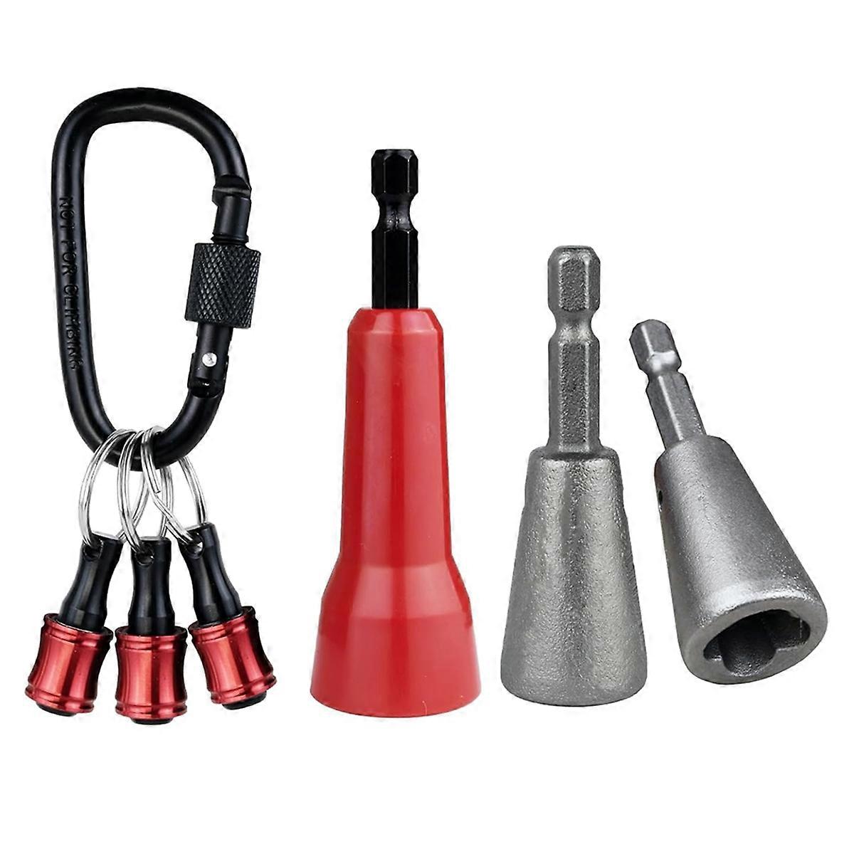 6PCS Wire Twister Tool for Drill with Bit Holder Keychain, Twister