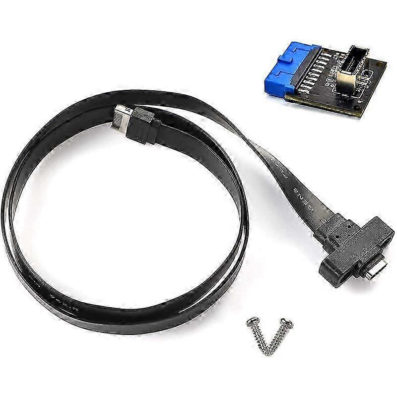 USB 3.1 Type C Front Panel Header Extension Cable 50 cm, USB 3.1 Type E to USB 3.1 Type C Cable,Gen