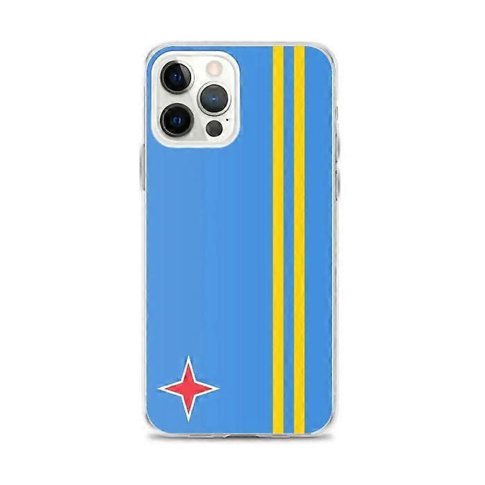 iPhone Case - Aruba - Flag - Flexible - Multicolored - Compatible with iPhone 12 Pro Max