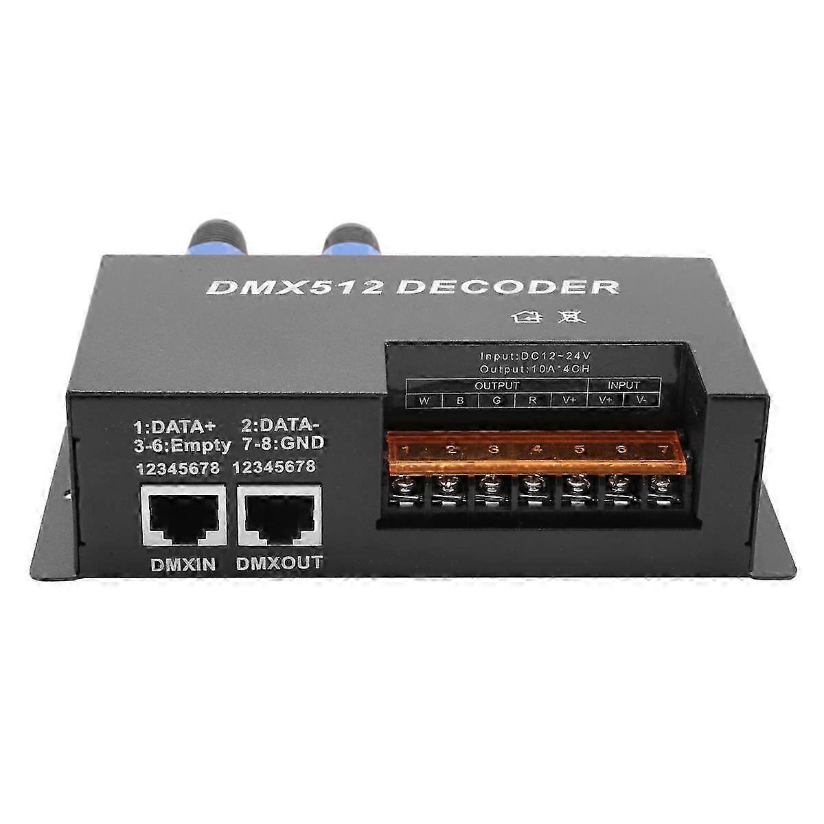 3X 4 Canaux DMX Décodeur RGBW PWM DMX512 Variateur RGBW LED Bande Lumineuse Contrôleur Entrée 12V-24