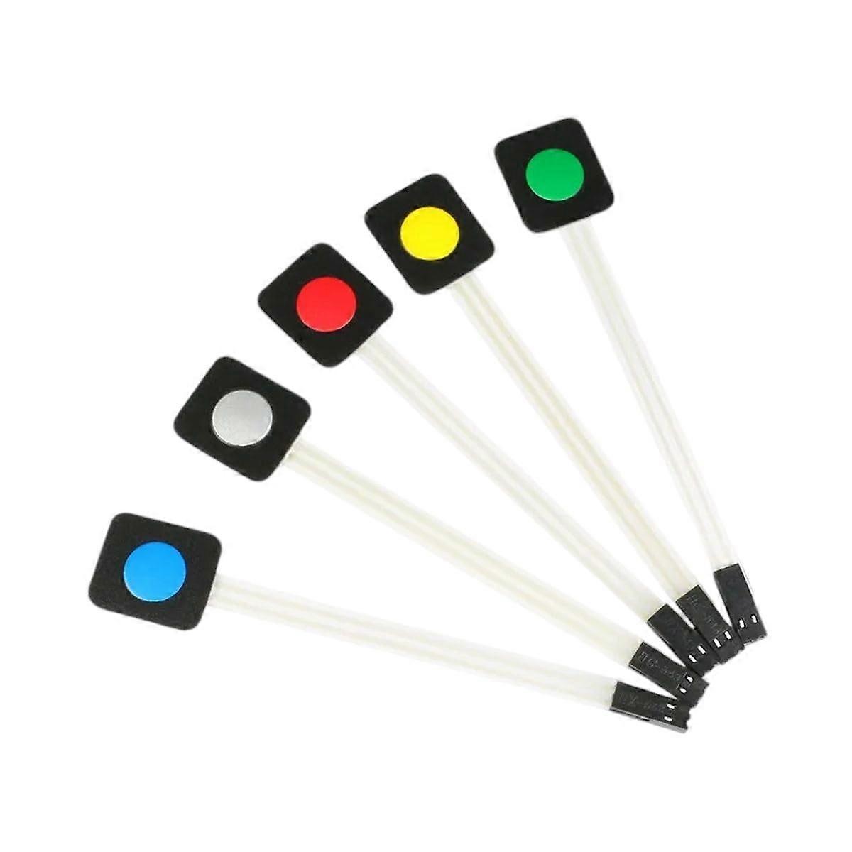Membrane Switch Keypad 1 Key Matrix for Arduino DIY Project - Red Blue Green Gray Yellow Color Keyboard Board