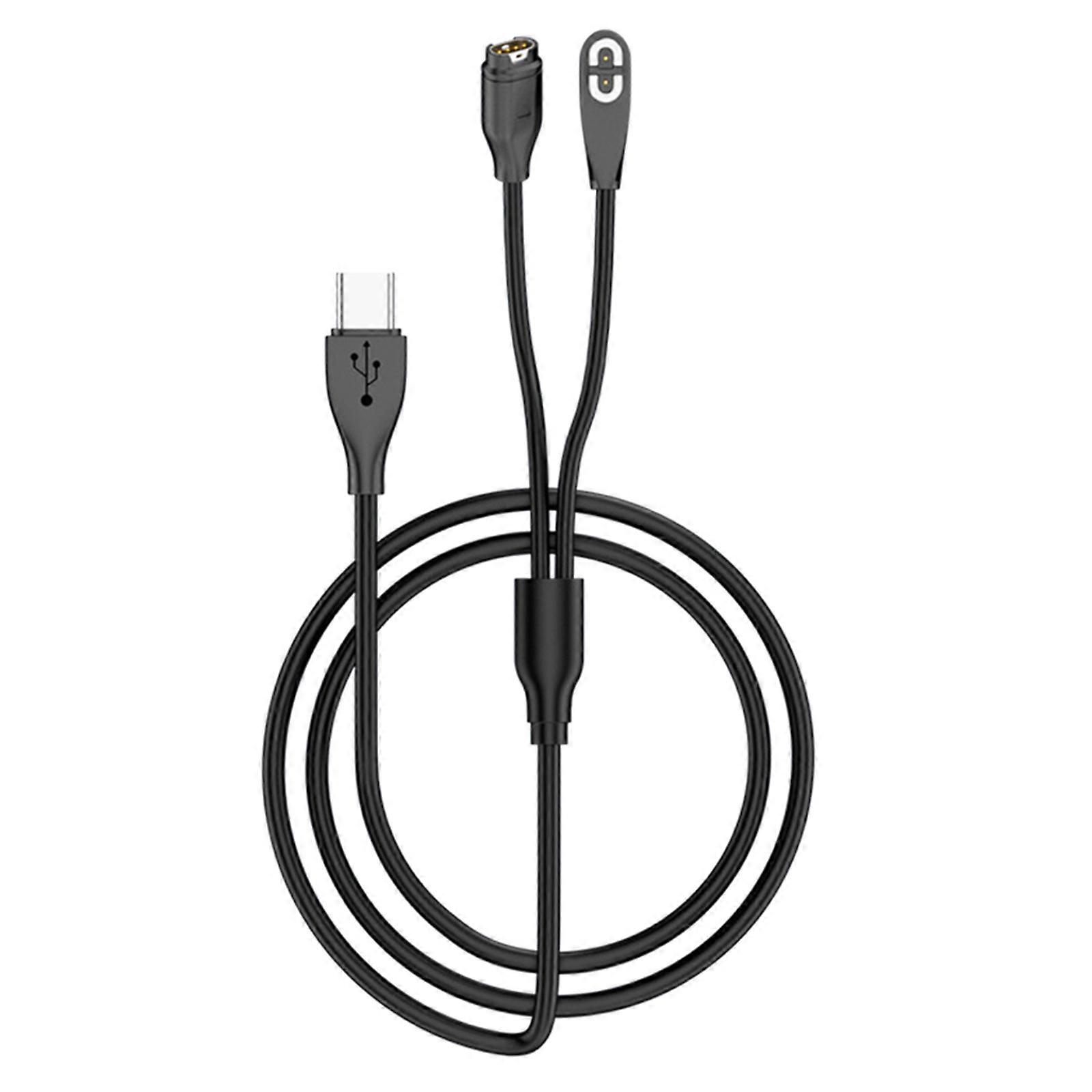 USB C Charging Cable for 4pin Smartwatch/for 2pin Headphones Fast Speed Charging Magnetic Connection Cord