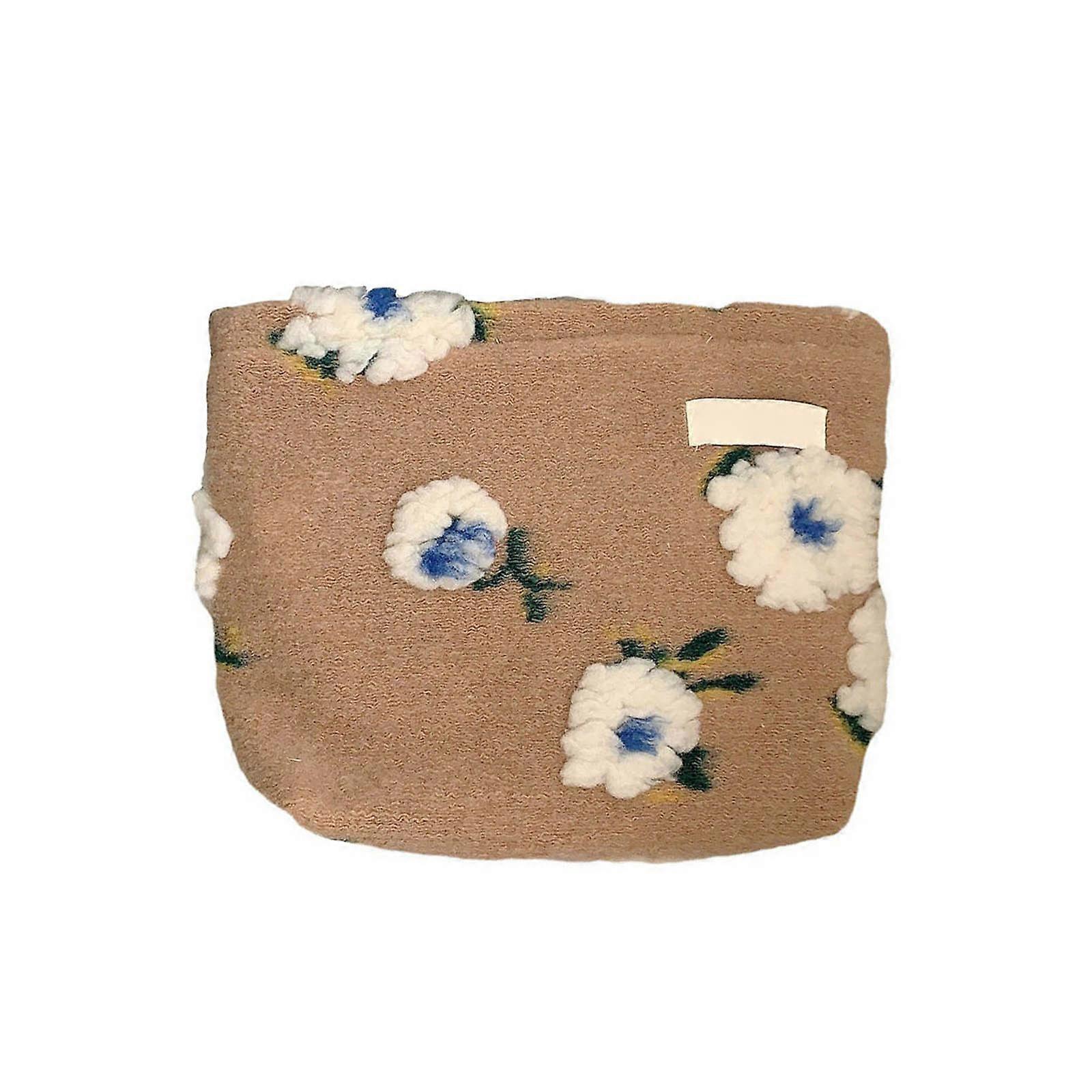 Multifunctional Storage Bag for Travel and Everyday Use Cosmetic Pouch Spacious Organizer with Small Design Khaki