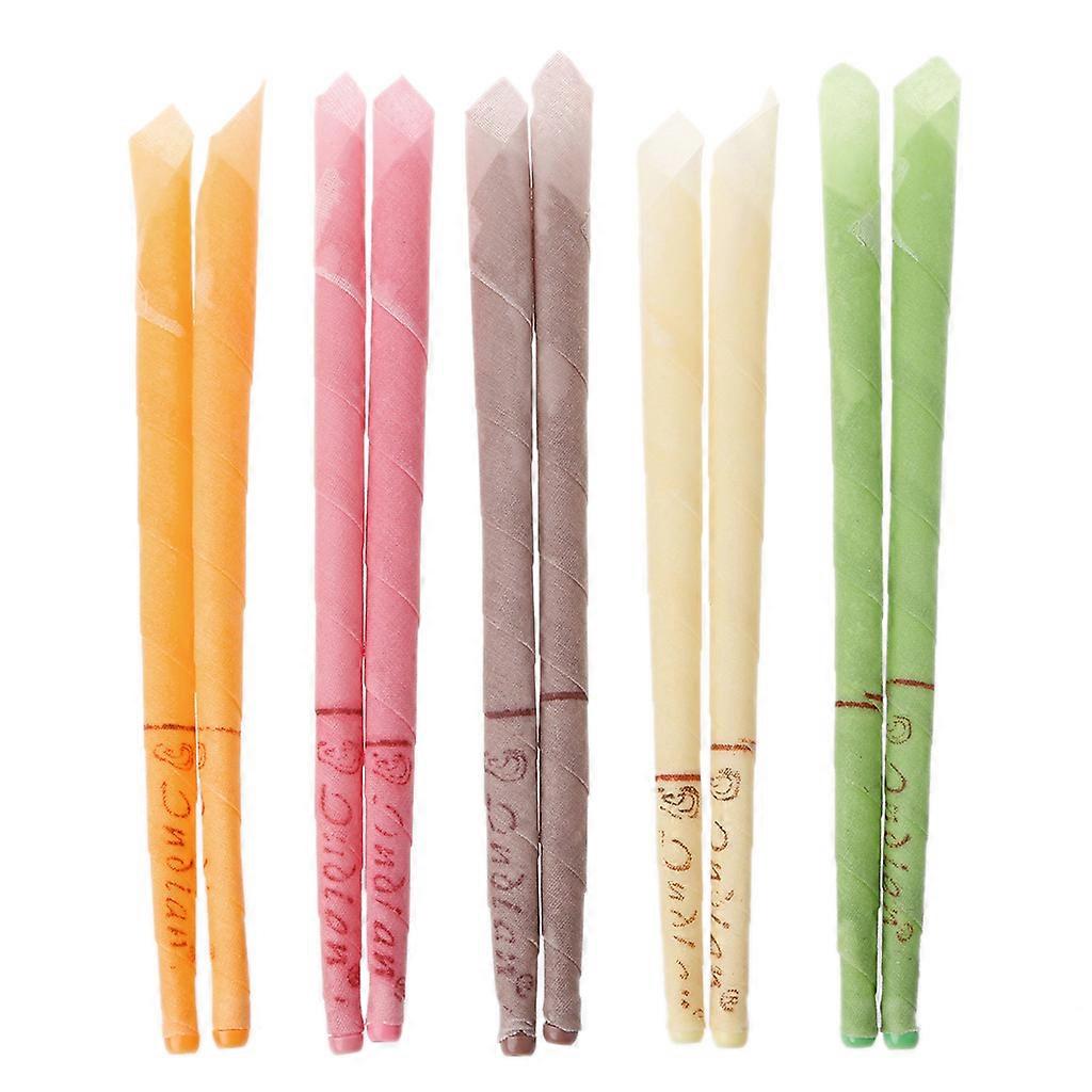 10Pcs Ear Wax Cleaner Removal Indian Coning Fragrance Ear Candles Healthy Care  Multi
