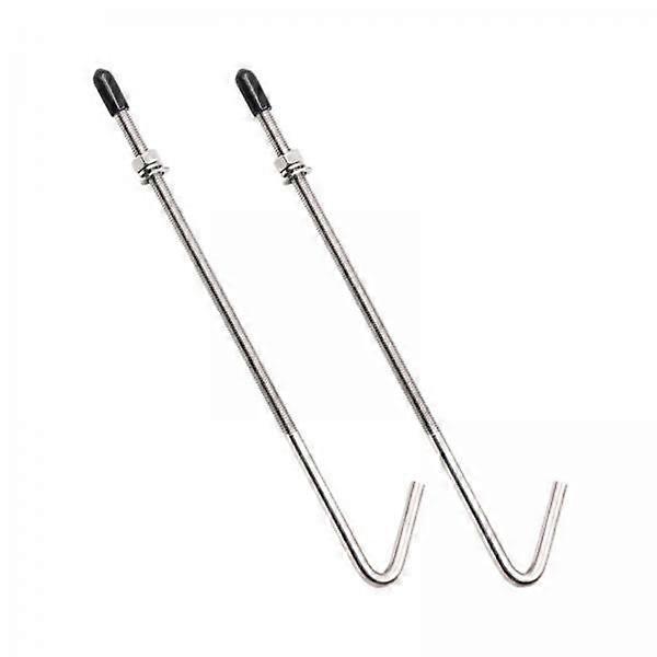 2xJ Hook Battery Hold Down Bolts 10 inch Protective Caps Battery Hold Down Kit