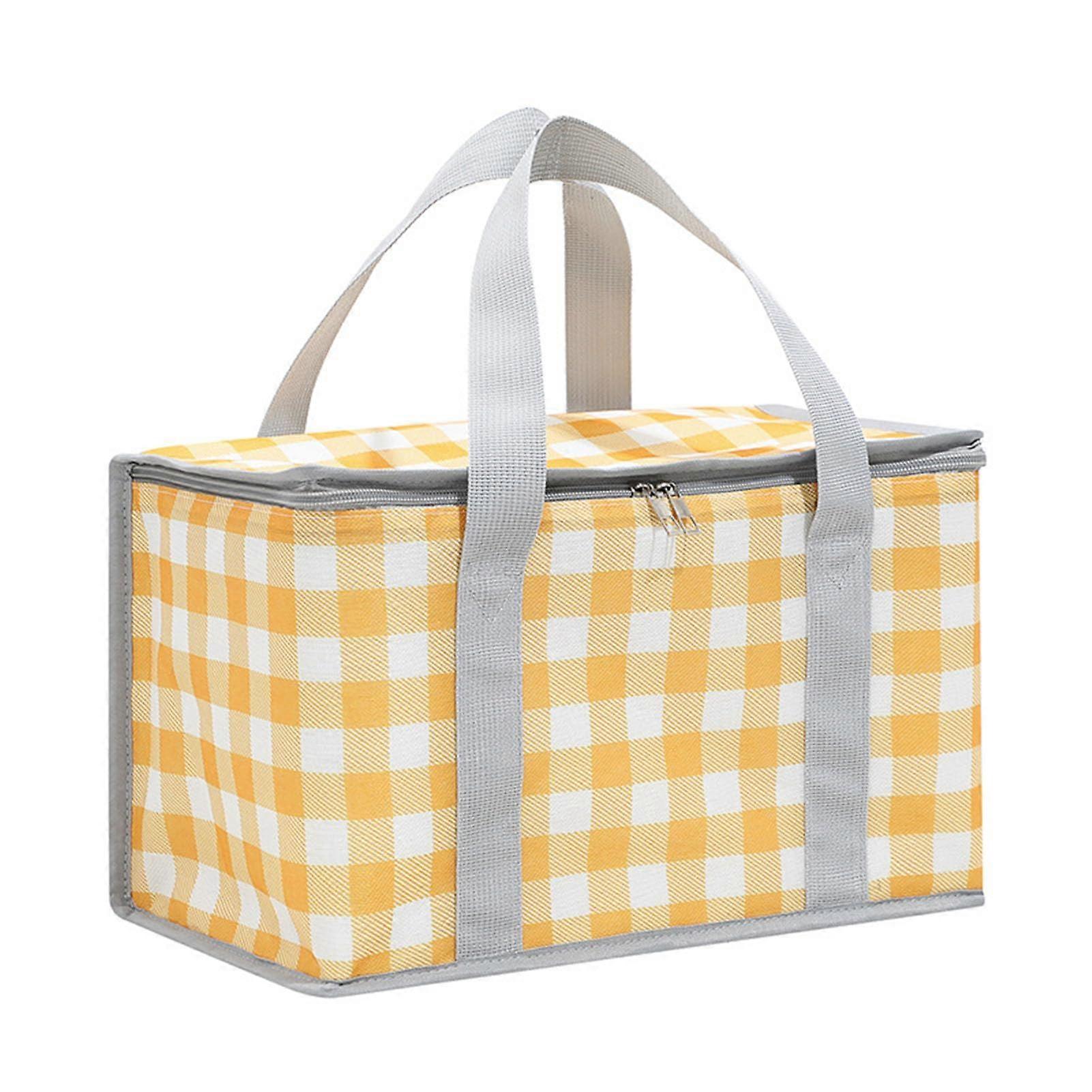 Picnic Bag, Cooler Bag with Handle, Insulated Oxford Shopping Fabric,, Basket for Beach Travel Ref: 5458
